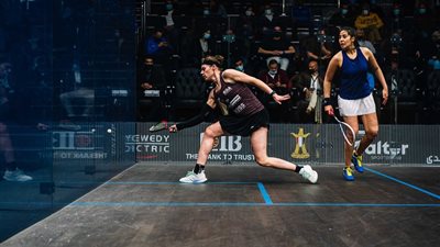 مريم تخرج من بطولة «بلاك بول» للإسكواش.. والسبب «سارة»