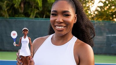 ابتكار دمية جديدة من باربي لتكريم أسطورة التنس فينوس ويليامز  