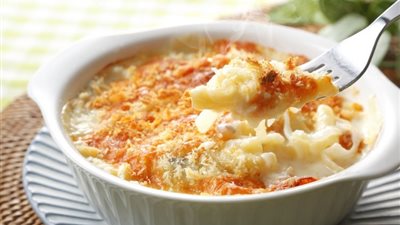 طريقة عمل المكرونة النجرسكو بالجبنة الشيدر