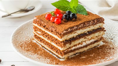 طريقة عمل كيكة النسكافية الباردة