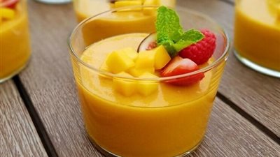 طريقة عمل ومقادير مهلبية المانجو اللذيذة