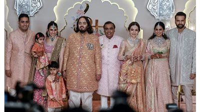 بحضور مشاهير العالم .. زفاف أسطوري ل أنانت أمبابي ابن أغنى رجل في أسيا (صور) 