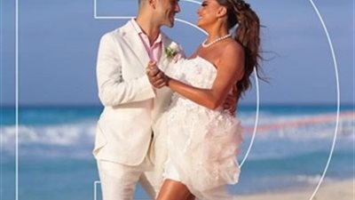 إطلالة بشري تخطف الانظار بحفل زفافها.. فستان أبيض قصير