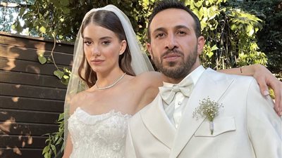 لقطات من حفل زفاف بطلا طائر الرفراف أرسين أريجي وبيريل بوزام  (فيديو) 