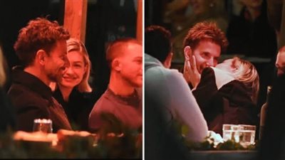 قبلة ساخنة بين جيجي حديد وبرادلي كوبر تشعل مهرجان البندقية 2024 (صور)