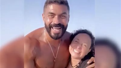 فيديو إنجي علي وخالد سليم على البحر يثير الشكوك حول زواجهما   