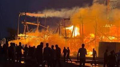 القصة الكاملة لحريق الحي الشعبي بمدينة الإنتاج الإعلامي