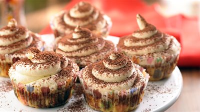 طريقة عمل كب كيك التيراميسو