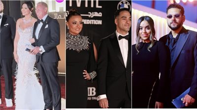 «الكابلز» بإطلالات لافتة على السجادة الحمراء في مهرجان الجونة