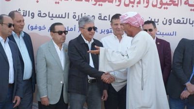 من أمام الأهرامات.. إطلاق برنامج وطني لحماية الخيول والإبل والحيوانات الأليفة