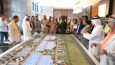 وفد إماراتي يزور محطة الدلتا الجديدة لمعالجة مياه الصرف الزراعى