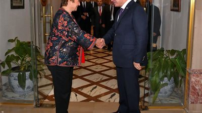 الرئيس السيسي لمدير عام صندوق النقد: أولوية الدولة هي تخفيف الضغوط والأعباء عن كاهل المواطنين 