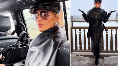 ما بين الجلد الأسود والأخضر البراق.. جينيفر لوبيز نجمة مهرجان صندانس 2025 