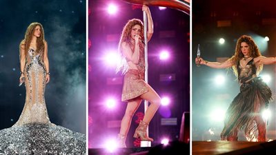 شاكيرا تحبس الأنفاس بـ 3 إطلالات عصرية في جولتها العالمية 