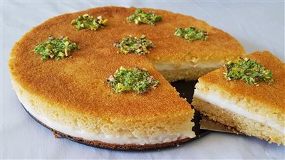  طريقة عمل البسبوسة بالكريمة بمذاق رائع وبأقل التكاليف