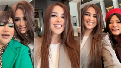 ياسمين عبد العزيز تمازح الجمهور مع بدرية طلبة وإيمان السيد 