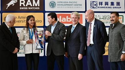 فريدة خليل تحرز ذهبية لمصر في نهائي كأس العالم للخماسي الحديث للسيدات