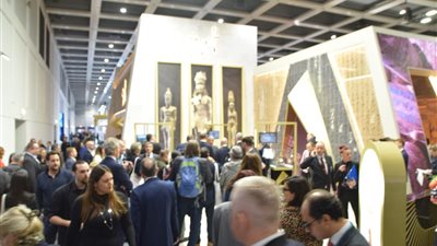 بالصور.. وزير السياحة يفتتح الجناح المصري المشارك في بورصة برلين السياحية