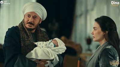 حكيم باشا الحلقة 8.. خلافات بين زوجات مصطفى شعبان ورحلة للمقابر مثيرة 