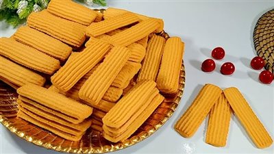 حلويات عيد الفطر 2025 ..  طريقة عمل بسكويت البرتقال اللذيذ