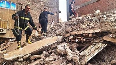 تفاصيل انهيار عقار مكون من 4 طوابق فى أسيوط