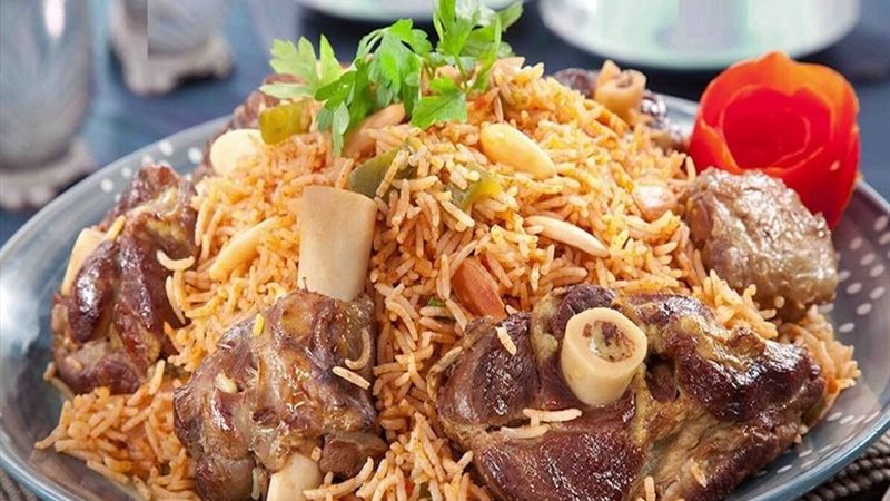 كبسة اللحم بالأرز