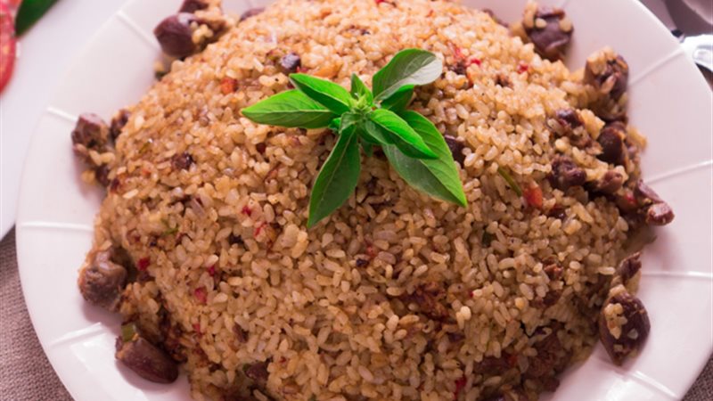 الأرز بالكبد والقوانص