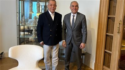 السفير علاء يوسف يستقبل النائب أسامة شرشر بالسفارة المصرية في فرنسا