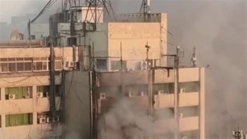 حريق سنترال رمسيس