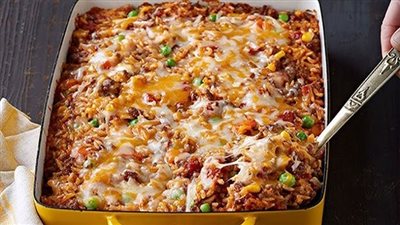 صحي ولذيذ.. طريقة عمل  طاجن الفريك بالبشاميل في مطبخك