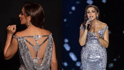 أنغام تتألق بحفلها الأخير بتصميم زهير مراد (صور) 