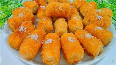 طريقة عمل أصابع الكنافة بالمكسرات بخطوات بسيطة في مطبخك 