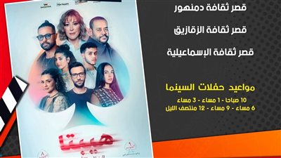 اليوم في 5 محافظات.. عرض فيلم 