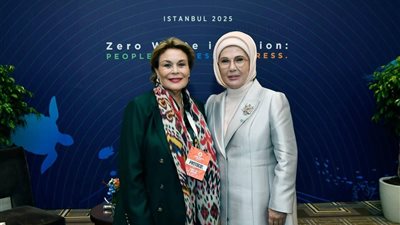  أمينة أردوغان تلتقي ممثلي 63 دولة في منتدى «صفر نفايات» بإسطنبول  بمشاركة راوية منصور