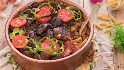 طريقة عمل طاجن الكبدة بالطماطم بخطوات سهلة وسريعة 