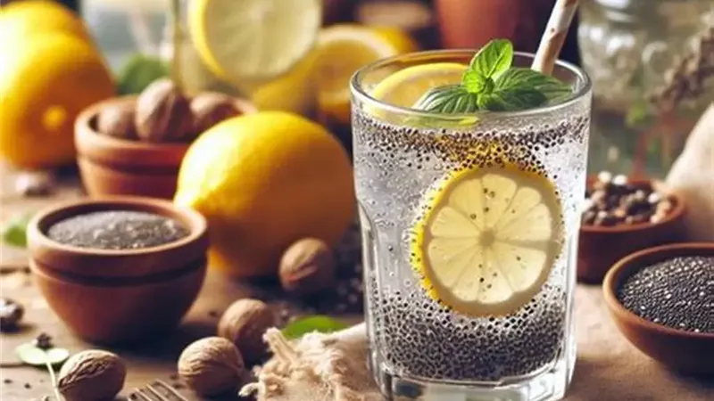 الليمون الدافئ وبذور الشيا 