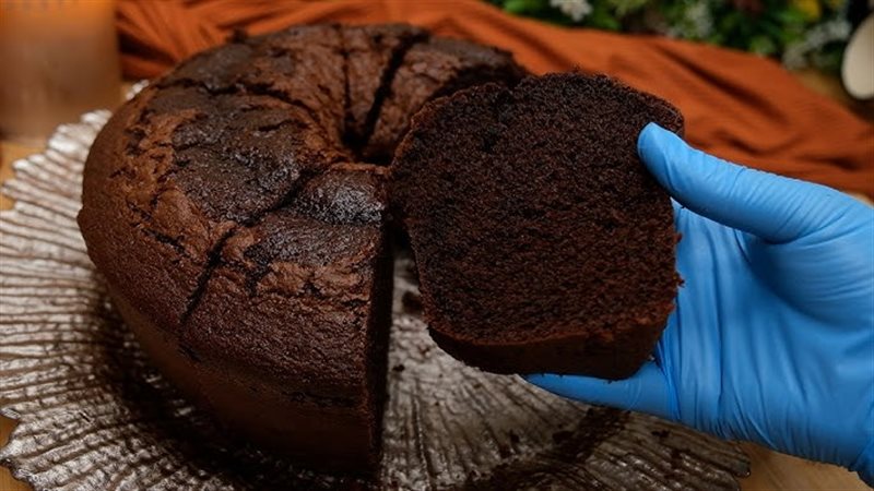  كيكة الخلاط السريعة بالحليب والكاكاو