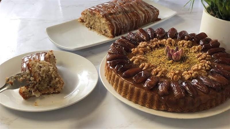 كيكة البلح بالقرفة