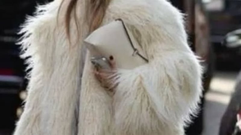 المعطف الفروي الطويل 