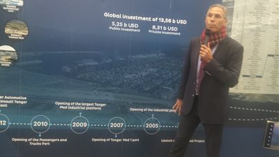  المدير المركزى للارشاد البحرى بميناء طنجة لـ هير نيوز : ميناء طنجة  يعكس رؤية المغرب كمركز لوجستي عالمي