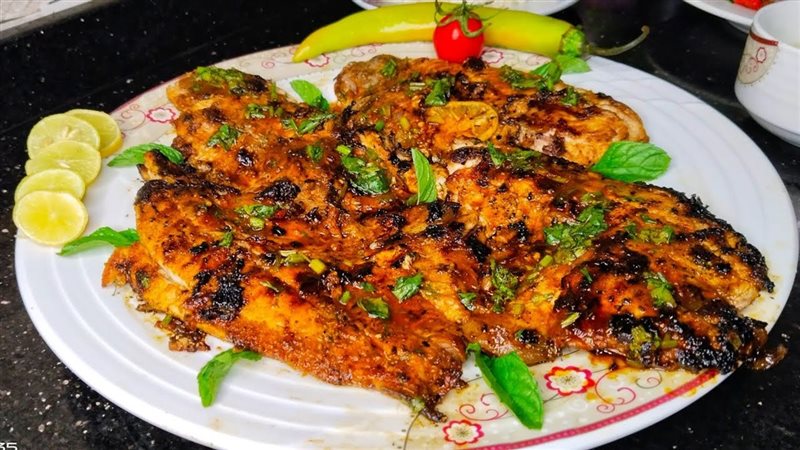 طريقة عمل  السمك