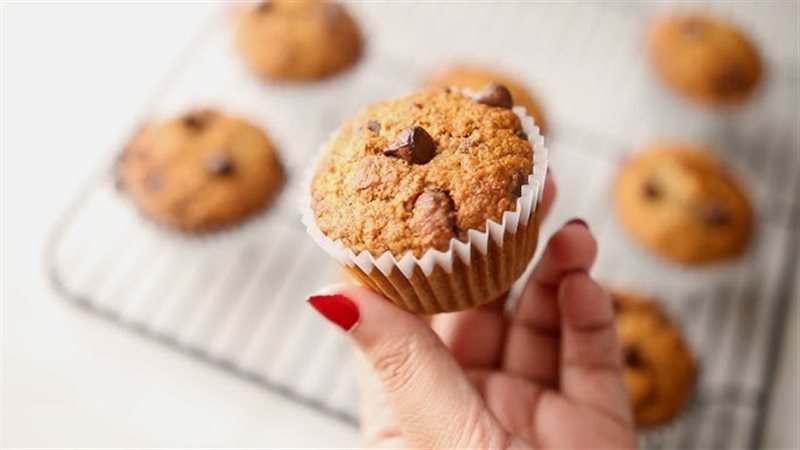 كب كيك الشوفان والقرفة