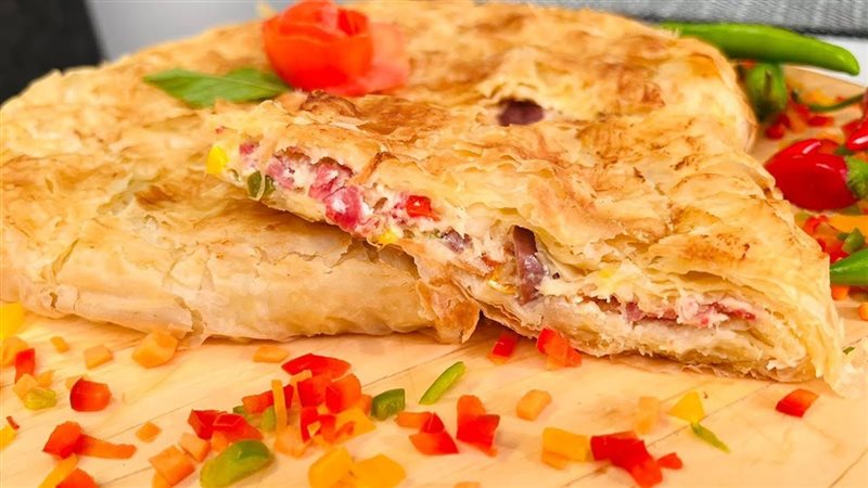 الجلاش بالجبنة والبسطرمة