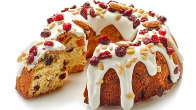 سهلة  ولذيذة ..   طريقة عمل الكيكة الإسفنجية بالفواكة المجففة