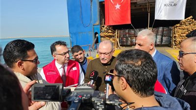 وصول «سفينة الخير العشرون» التركية إلى ميناء العريش محملة بـ 1400 طن من المساعدات 