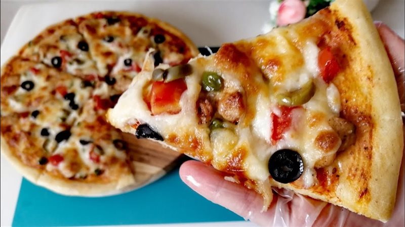  البيتزا بالفراخ