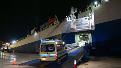 المستشفى الإماراتي العائم في العريش يستقبل 10 حالات جديدة من غزة