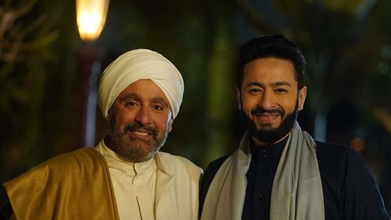 أحمد السقا مع الفنان حمادة هلال في المداح 