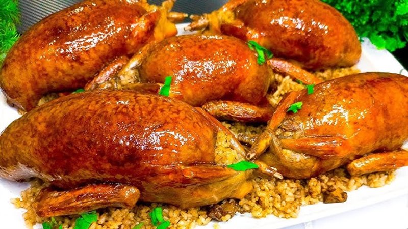 طريقة عمل الحمام المحشي