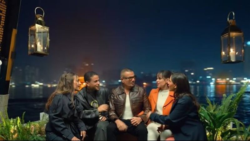 عمرو دياب مع أولاده في إعلان رمضان 